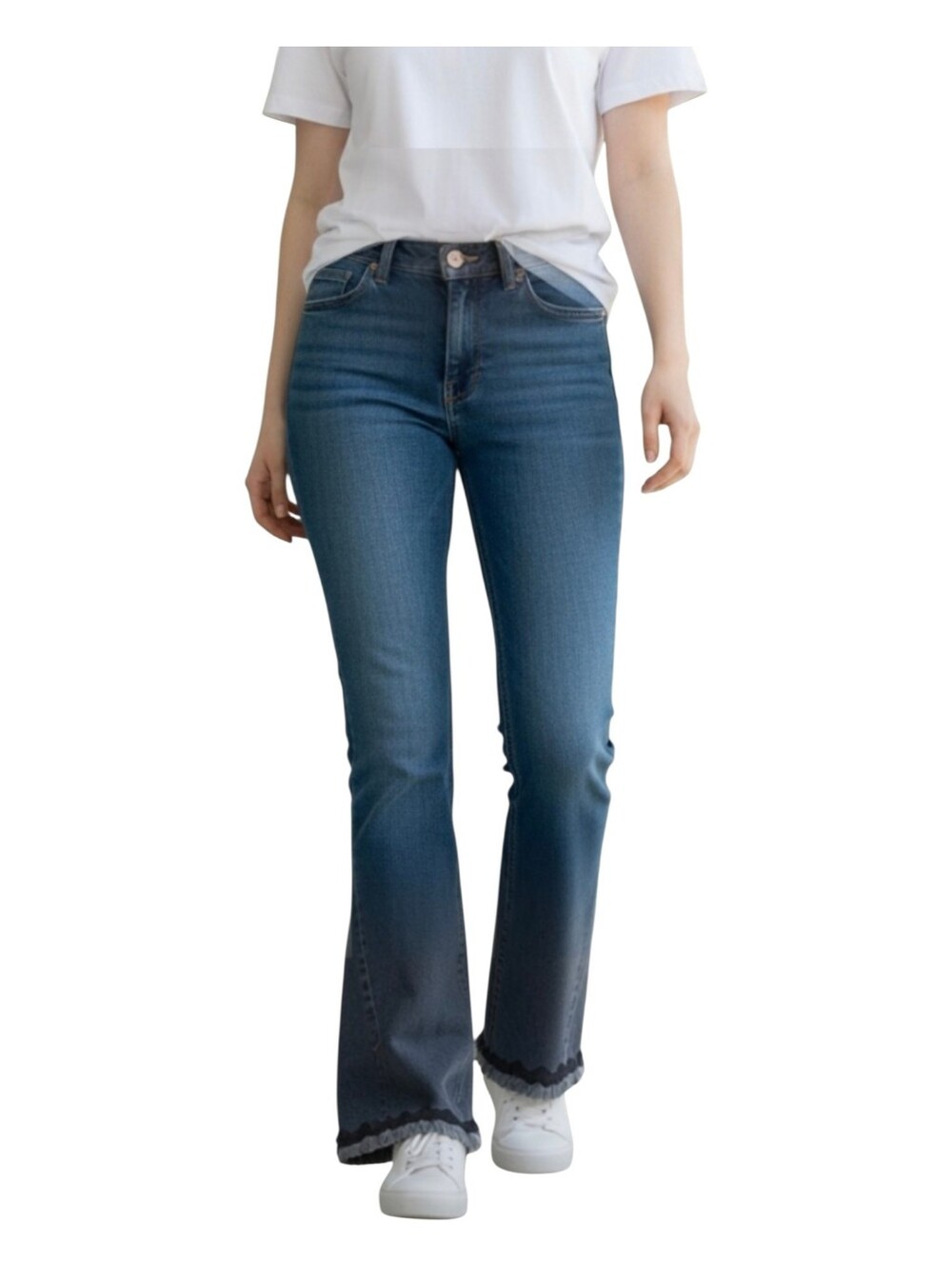 See By Chloe Womens Boho Festival Embroidered Fray Hem Flare Leg Denim Jeans 28